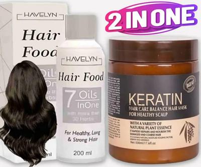 Keratin Hair Mask Pack of 2 for Damaged Hair