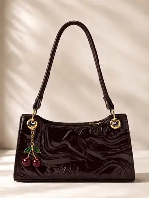 Women's Leather Plain Shoulder Bag