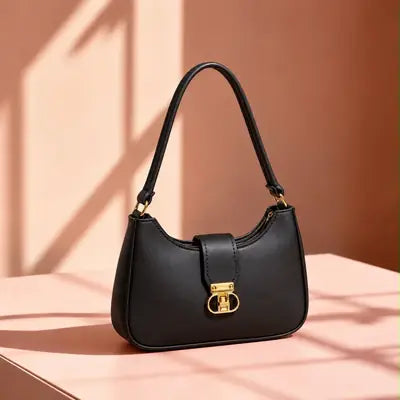 Women's Leather Plain Shoulder Bag