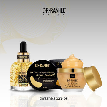 Combo - Dr. Rashel 24K Gold Eye cream , Eye Mask & Eye Serum