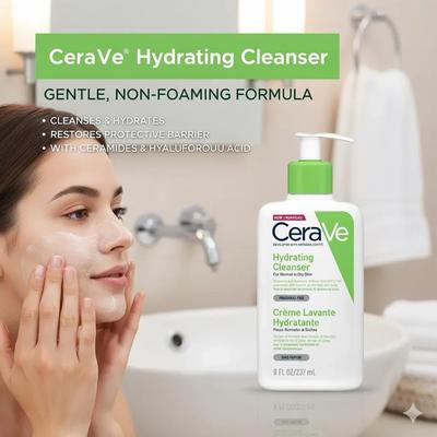 CeraVe Hydrating Cleanser Non-Foaming for Sensitive Skin