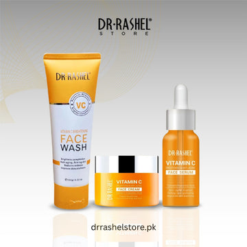 Combo - Dr. Rashel Vitamin C Face Wash, Serum & Cream - PACK OF 3