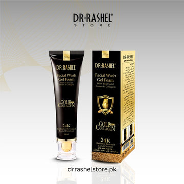 Dr Rashel Facial Wash Gel Foam with Real Gold Atoms & Collagen