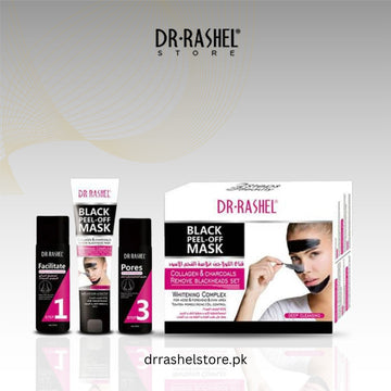 Dr Rashel CHARCOAL WHITENING BLACK PEEL OFF MASK (3 IN 1)