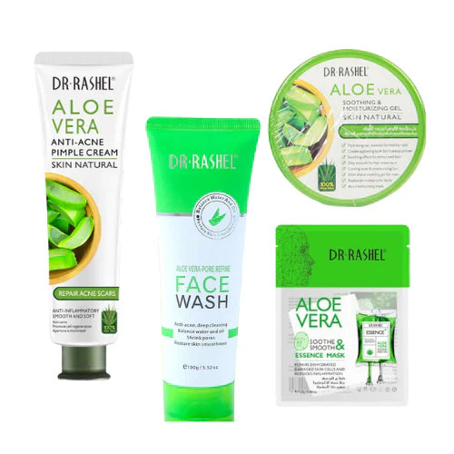 Dr. Rashel Aloe Vera Face Wash, Gel, Cream & Mask -PACK OF 4