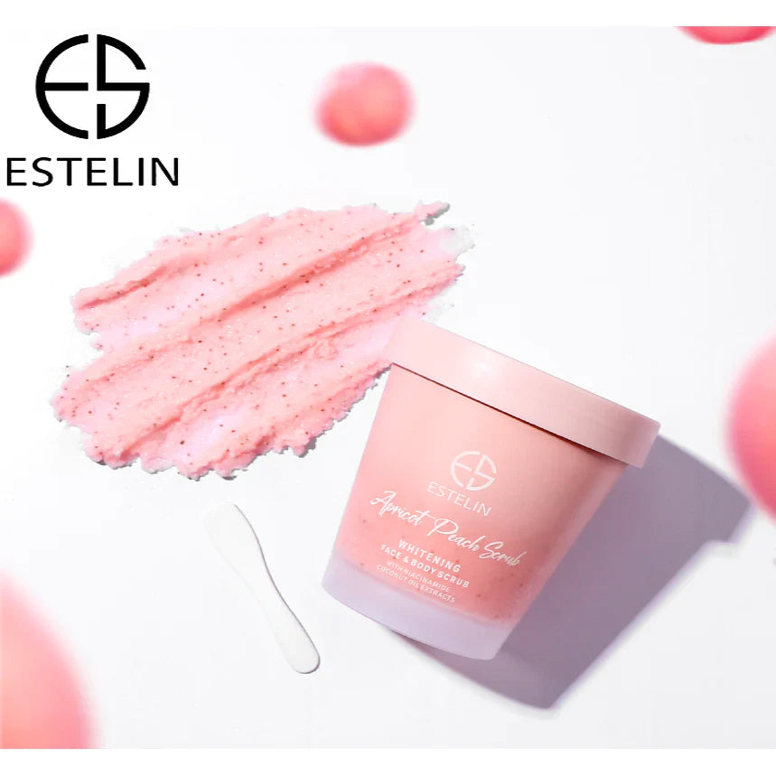 Estelin Apricot Peach Scrub Whitening Face & Body Scrub 280g