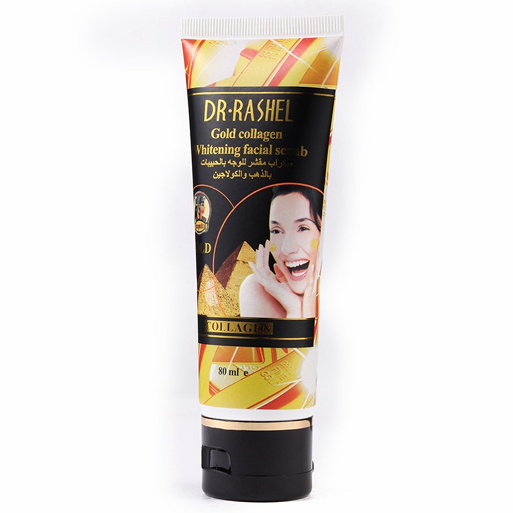DR.RASHEL Gold Collagen Whitening Facial  Scrub, 80ml