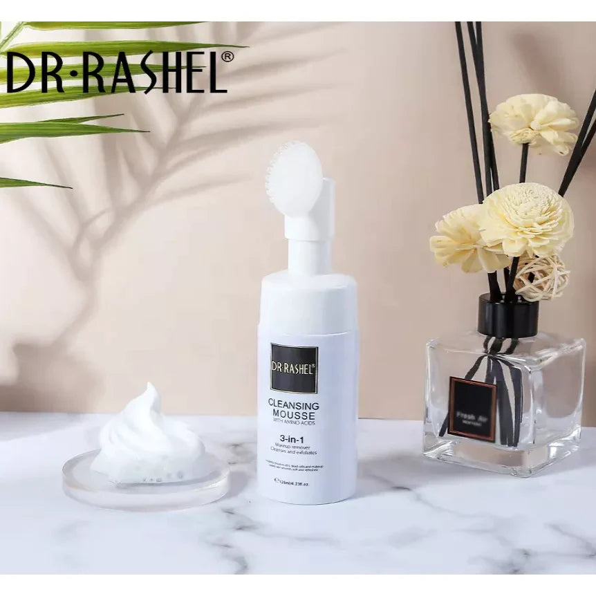 Dr Rashel Cleansing Mousse 3-In-1 Makeup, Cleanses And Exfoliates, 120ml