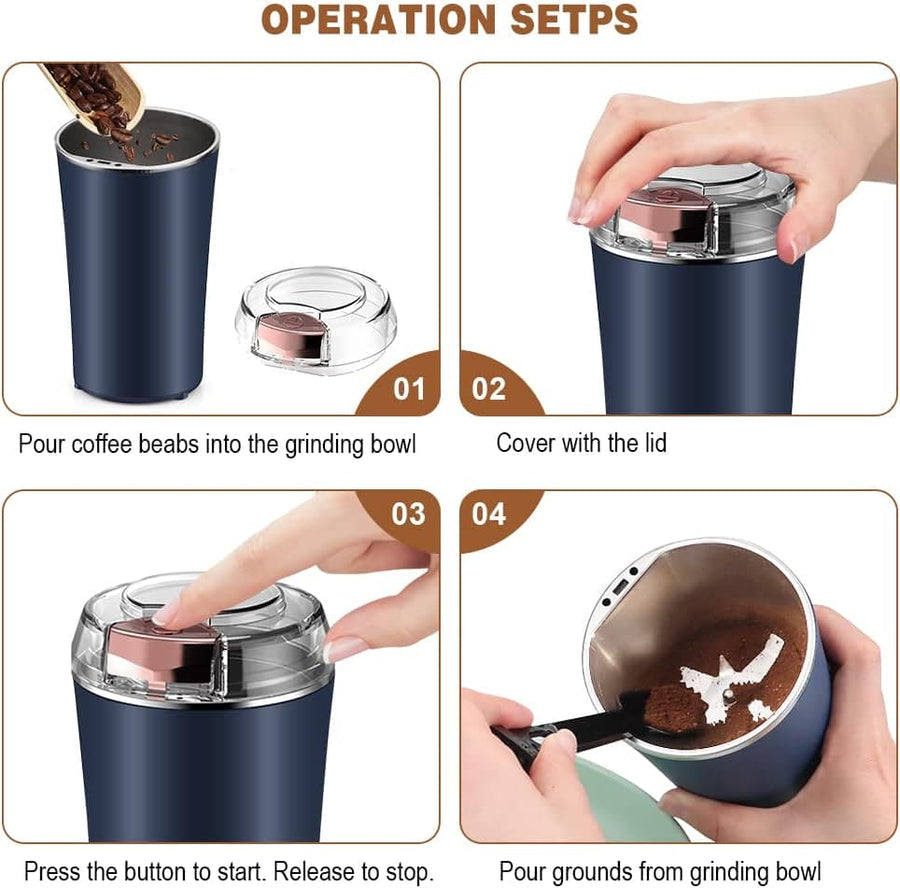 Portable Electric Spice Grinder Electric Operated Good Quality Box Packing