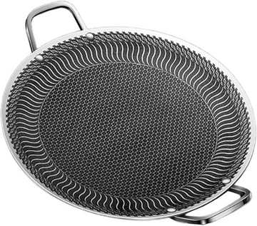 German Imported HoneyComb Laser Coating Tawa , Stainless Steel
