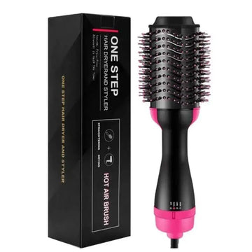 Fast Drying Hair Dryer Brush ABS Pink