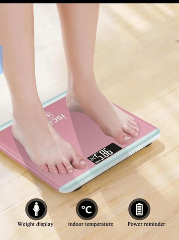 Smart Digital Body Weight Scale – LCD Display & Tempered Glass