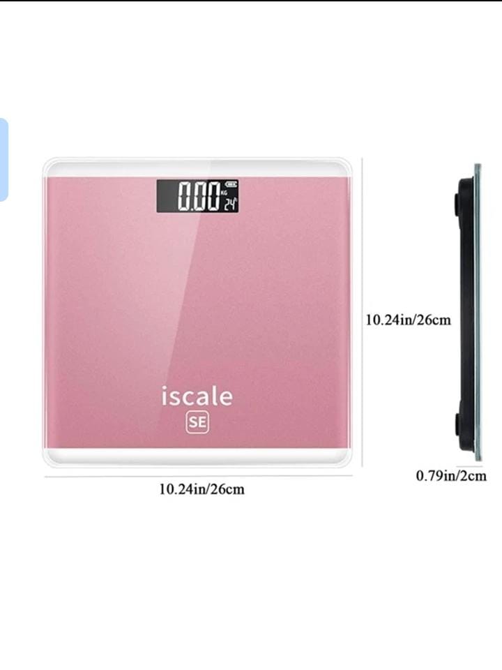 Smart Digital Body Weight Scale – LCD Display & Tempered Glass